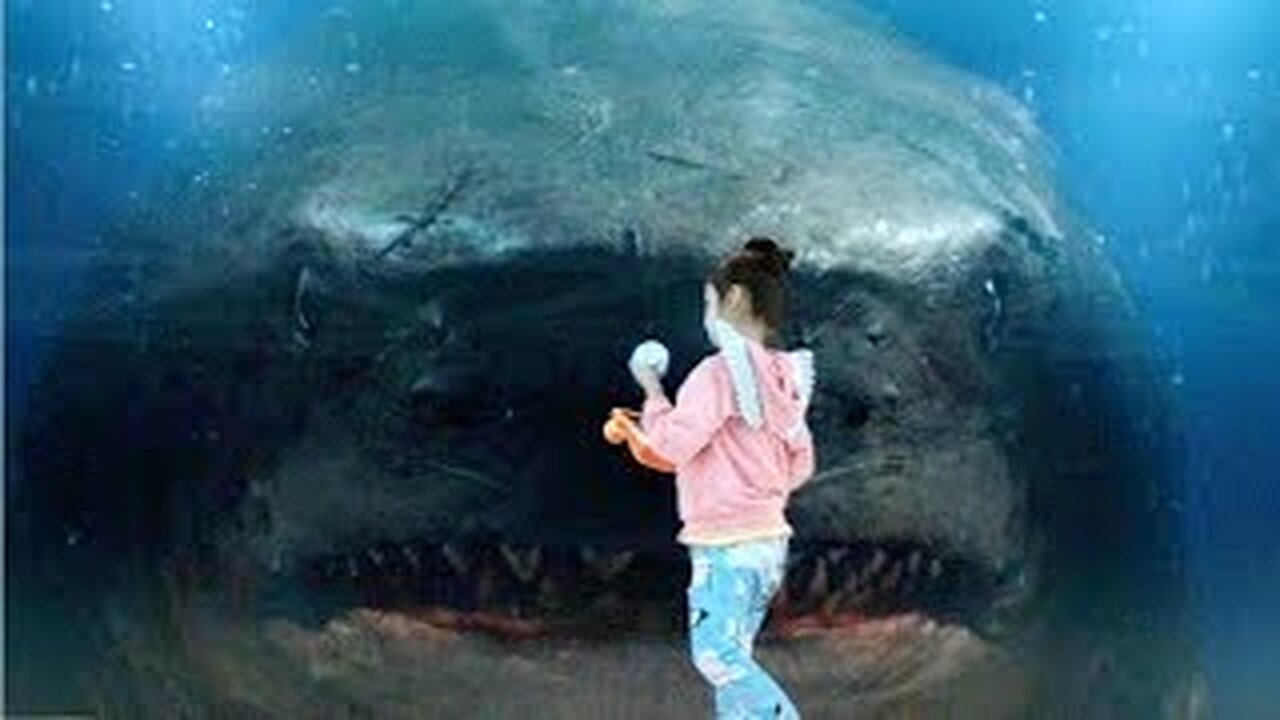 🦈Megalodon Bites The Glass - The Meg🦈