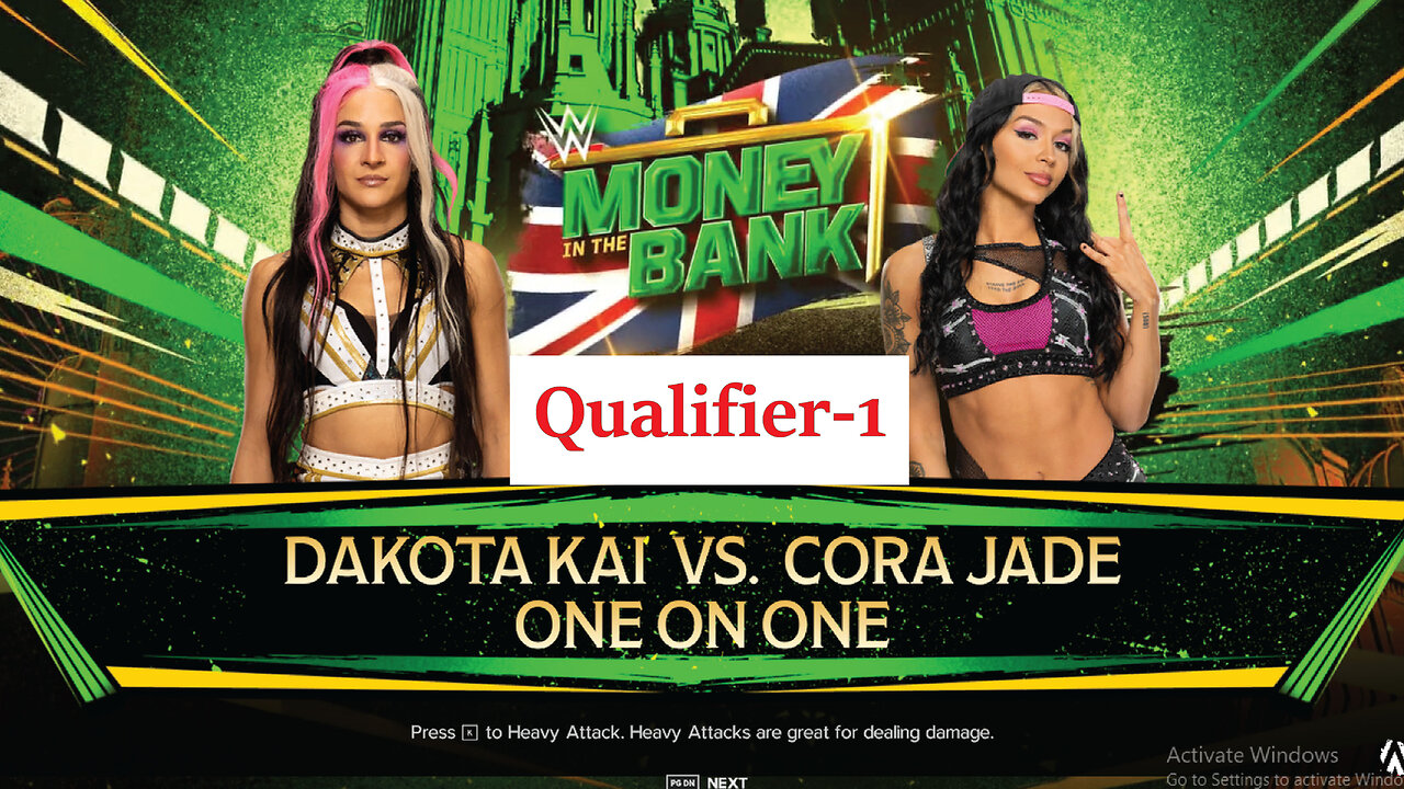 Cora Jade Vs Dakota Kai , Womens Money In The Bank Qualifier 1 , WWE 2k24 Gaming