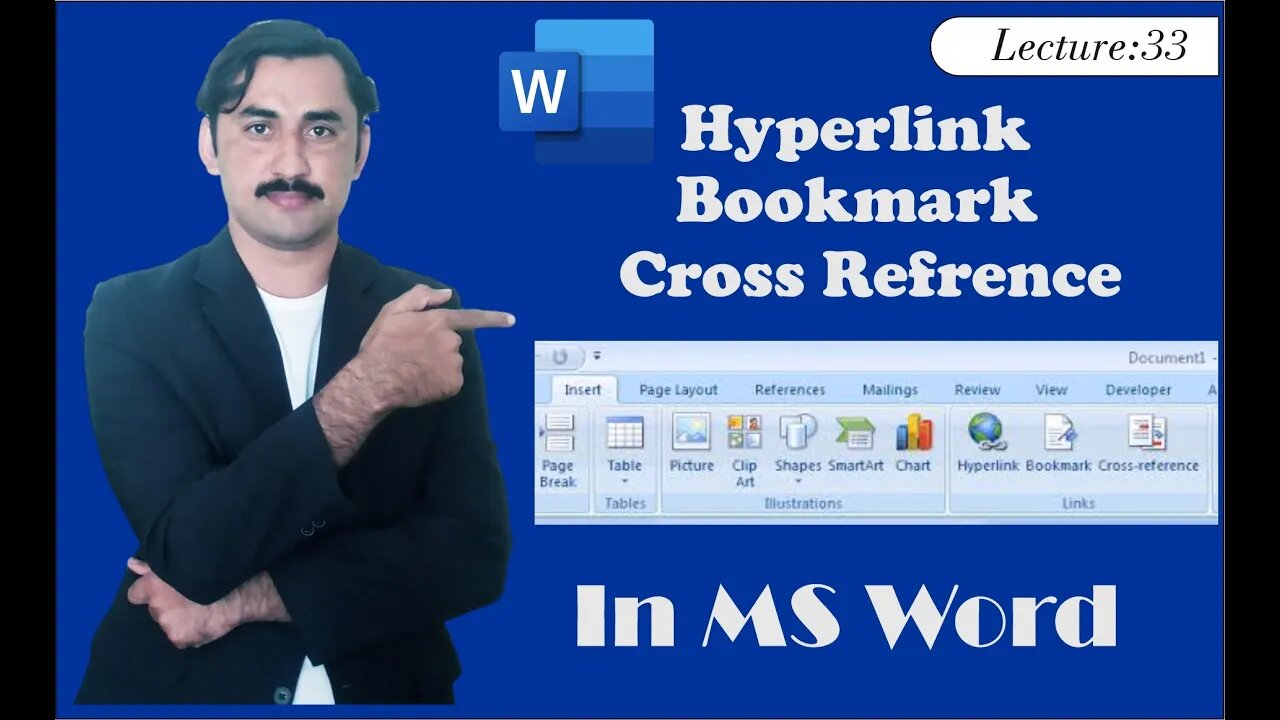 Hyperlinks, Bookmarks, Cross References in MS Office|microsoft Word |Sadar Khan Tv