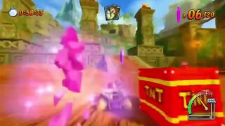 Rampage Ruins Crystal Challenge Gameplay - Crash Team Racing Nitro-Fueled