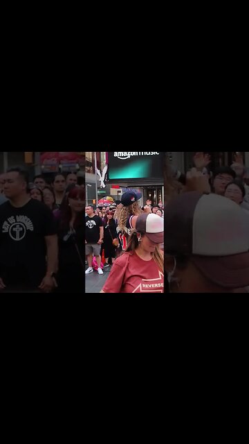 Sean Feucht Times Square Let Us Worship 2023 - Street Preaching Gone Wrong?