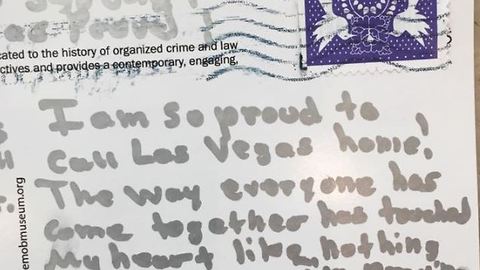 Letters pour in from around the world showing support for Las Vegas