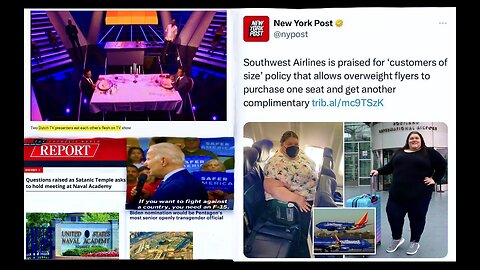 Fat People Now Get Two Seats On AirPlane For Price Of One As Dutch Television Promotes Cannibalism