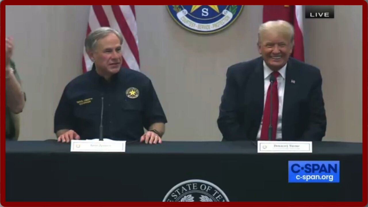 President Trump Arrives To Press Briefing With Gov. Greg Abbott - 2180