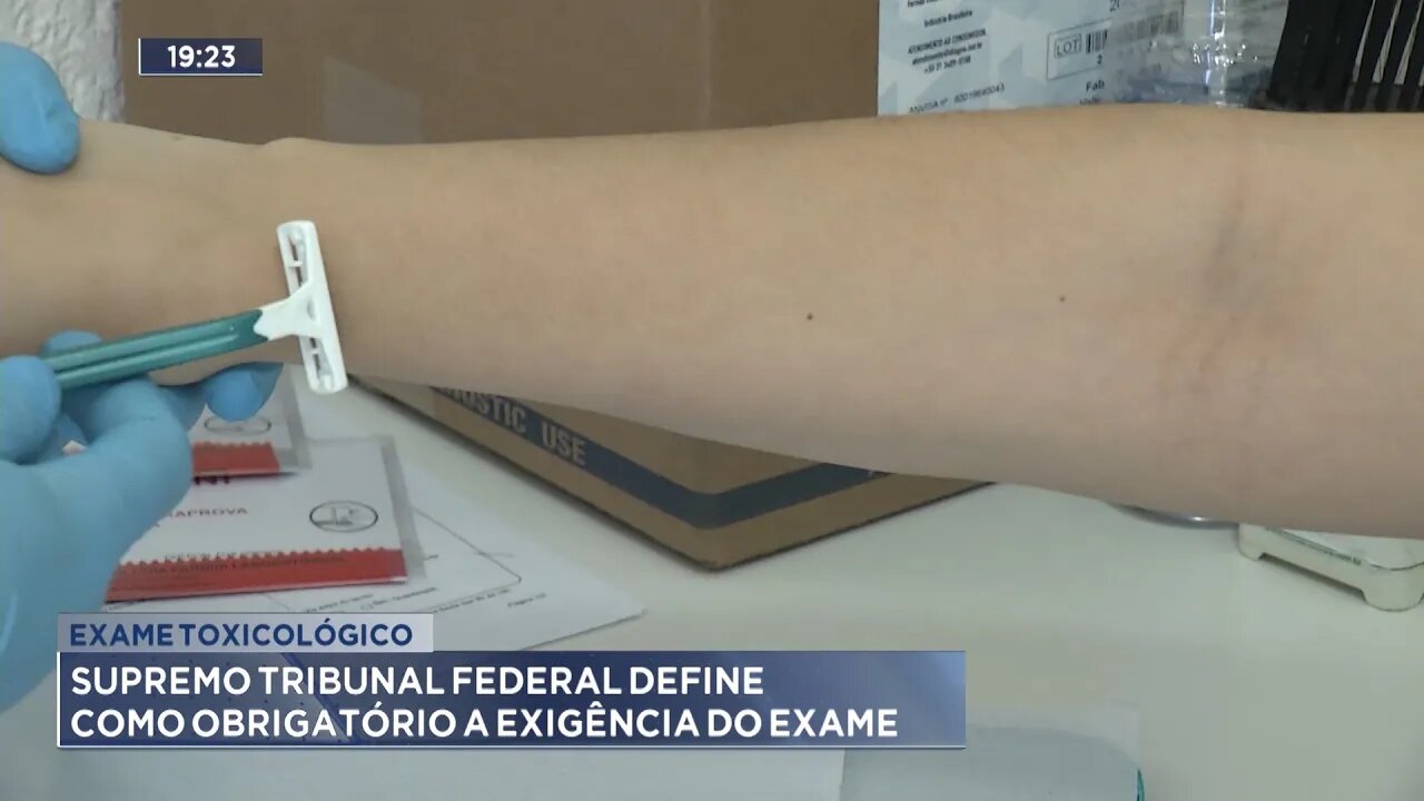 Exame toxicológico: Supremo Tribunal Federal define como obrigatório a exigência do exame.