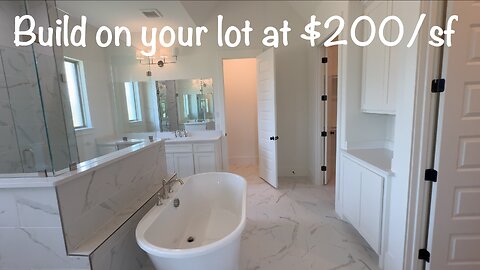 Build on your lot at $200/sf!
