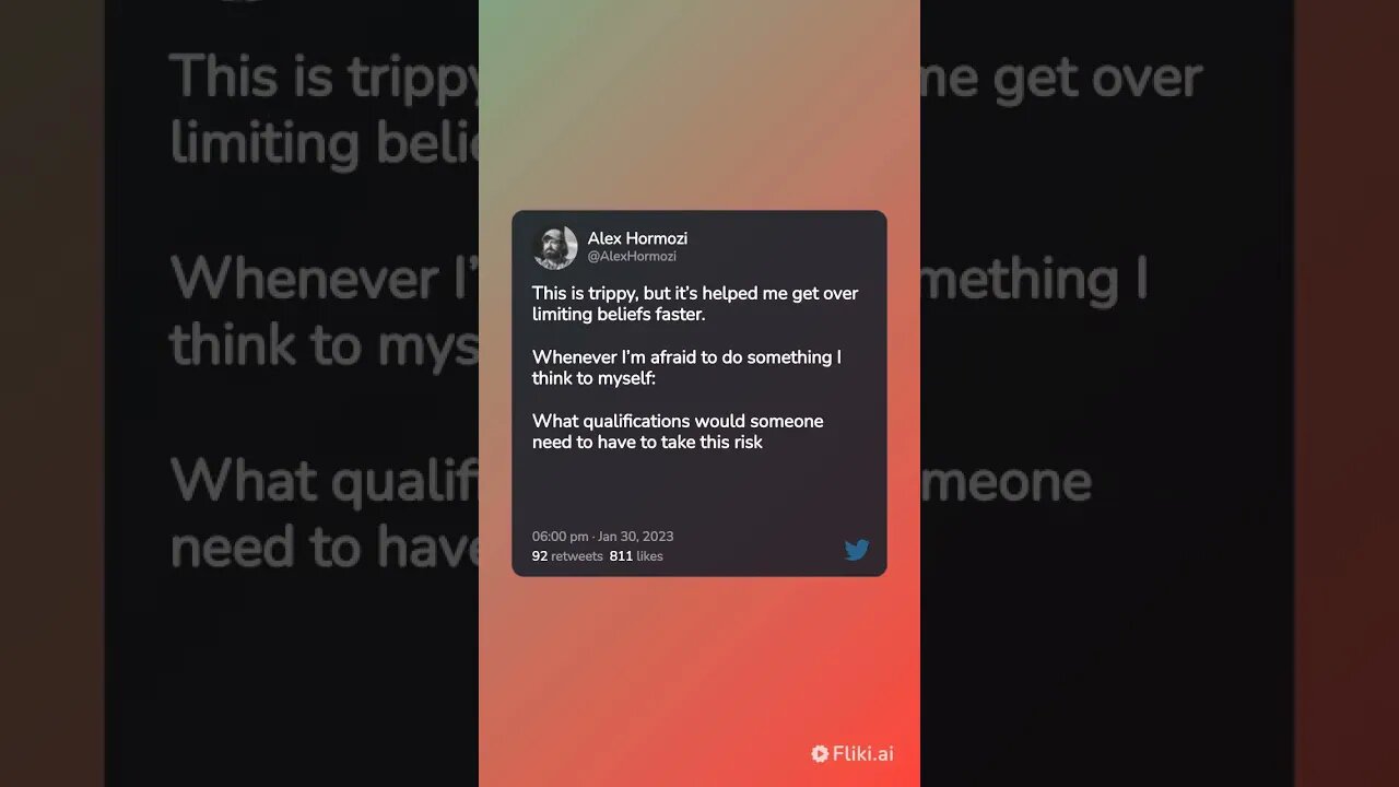this is trippy but its helped me get over limiting beliefs faster