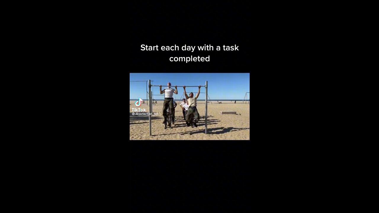 Start Each Day With A Task Completed