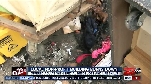 Non-profit thrift store destroyed by fire in downtown