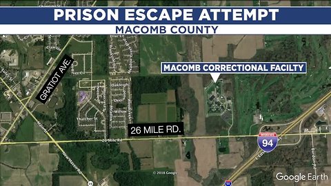 Inmates use makeshift dummies to attempt a prison escape from Macomb Correctional Facility in New Haven