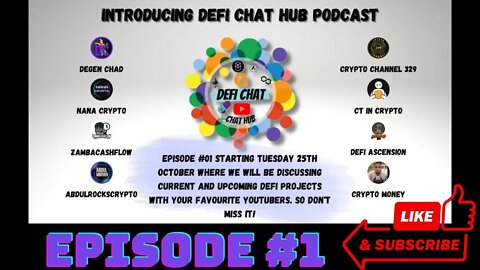 Defi Hub Chat Podcast Series | StableFund Optimus Wealth Mountain ... On Agenda