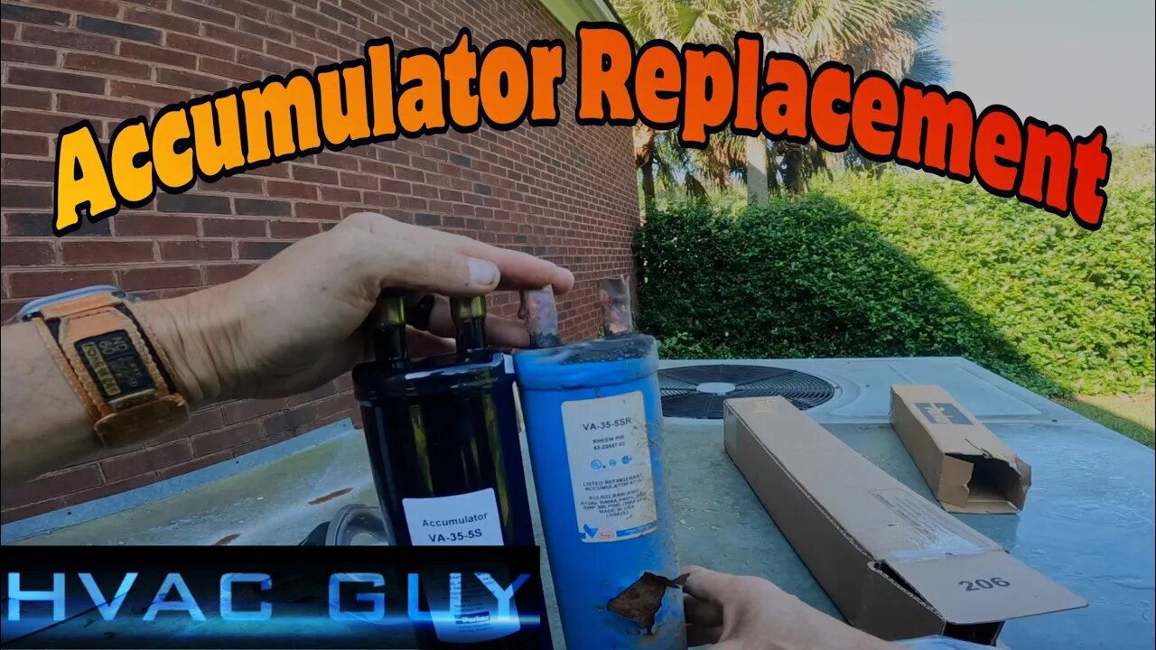 Repairing a 21 Year Old Rheem With A Leaking Accumulator! #hvacguy #hvaclife
