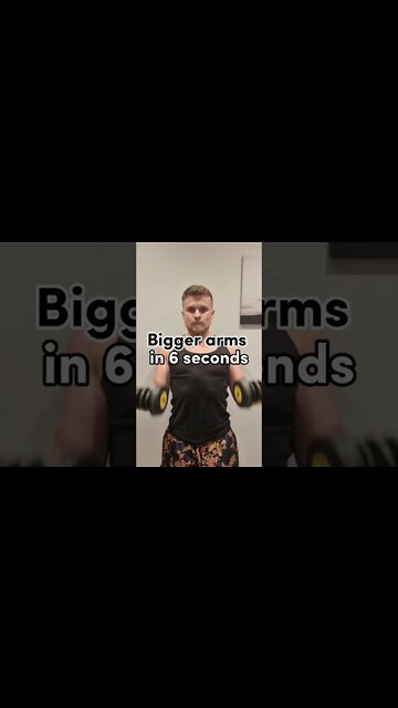 Bigger arms in 6 seconds#biceps #triceps #bigarms #gymtips #armworkouttips