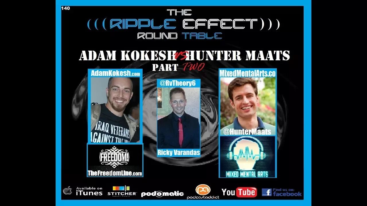 The Ripple Effect Podcast #140 (Adam Kokesh VS Hunter Maats 2)