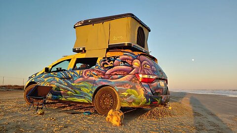 Beach Minivan Camping