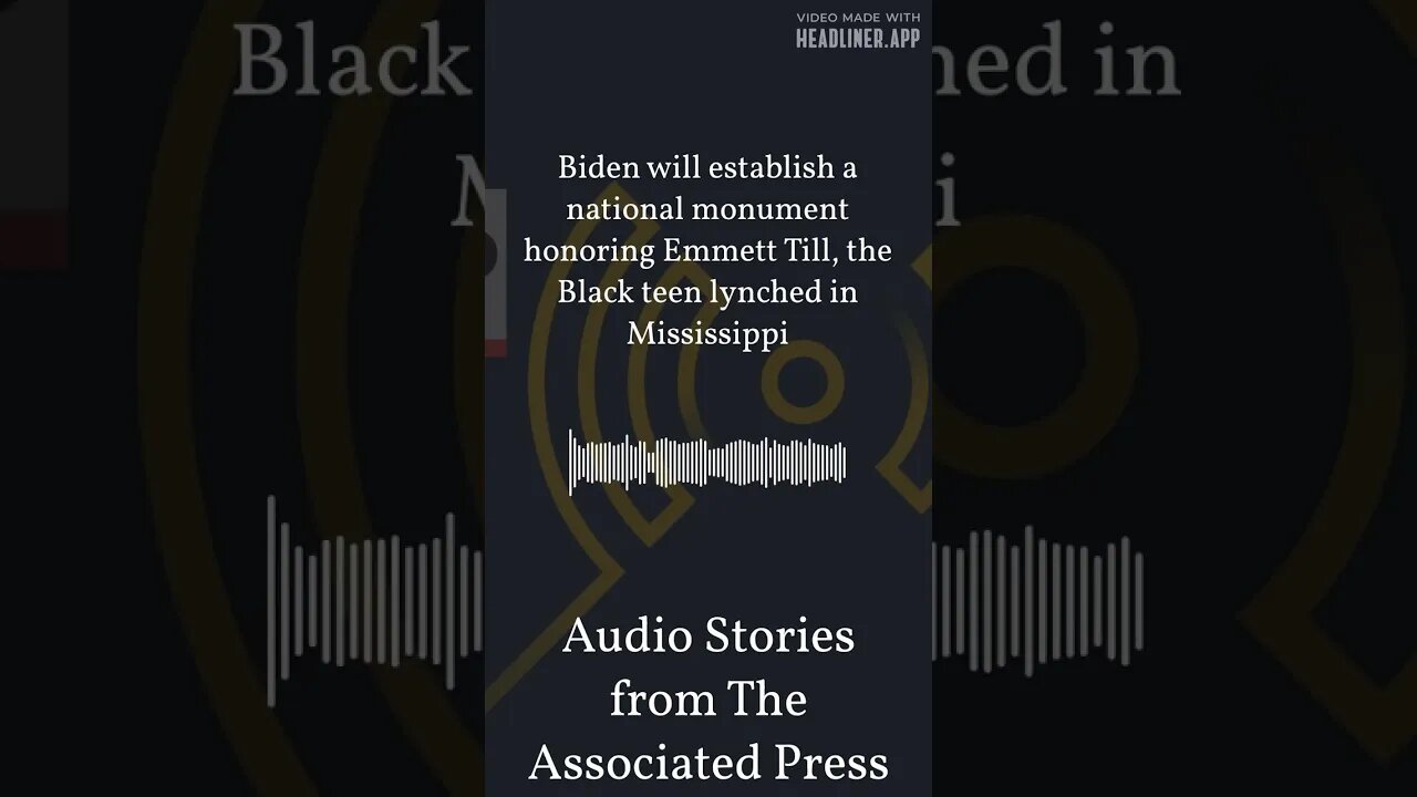 Biden will establish a national monument honoring Emmett Till, the Black teen lynched in...