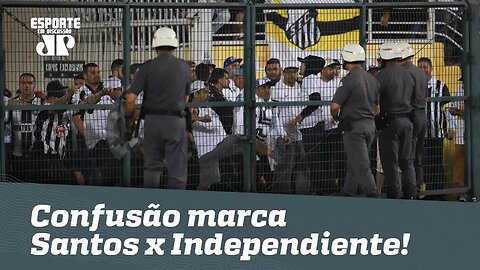 Conmebol é RIDÍCULA! Confusão marca Santos x Independiente!