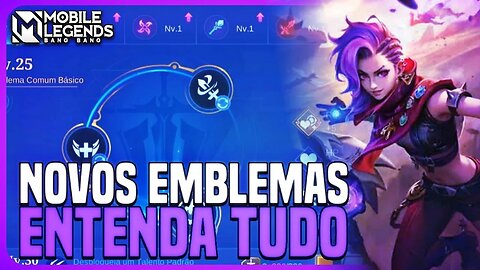 ENTENDA SOBRE OS NOVOS EMBLEMAS | TUTORIAL COMPLETO BANGAS ACADEMY | MLBB