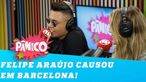 Felipe Araújo foi visitar o Neymar em Barcelona e CAUSOU