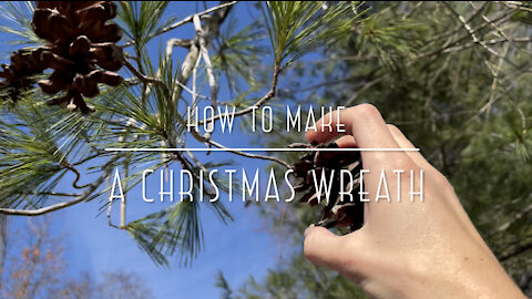 How to make a wreath using greenery