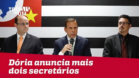 João Doria anuncia mais dois ministros de Temer para compor secretarias em seu governo