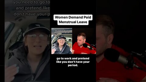 Woman demands Paid Menstrual Leave #shorts