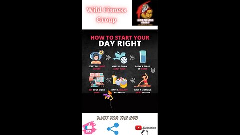 🔥How to start your day right🔥#shorts🔥#fitnessshorts🔥#wildfitnessgroup🔥15 march 2022🔥