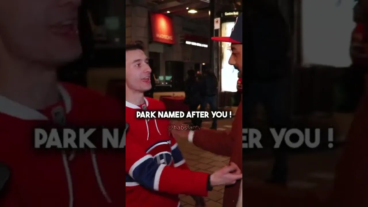 "There's a Sean Monahan Park in Brampton" 🤯