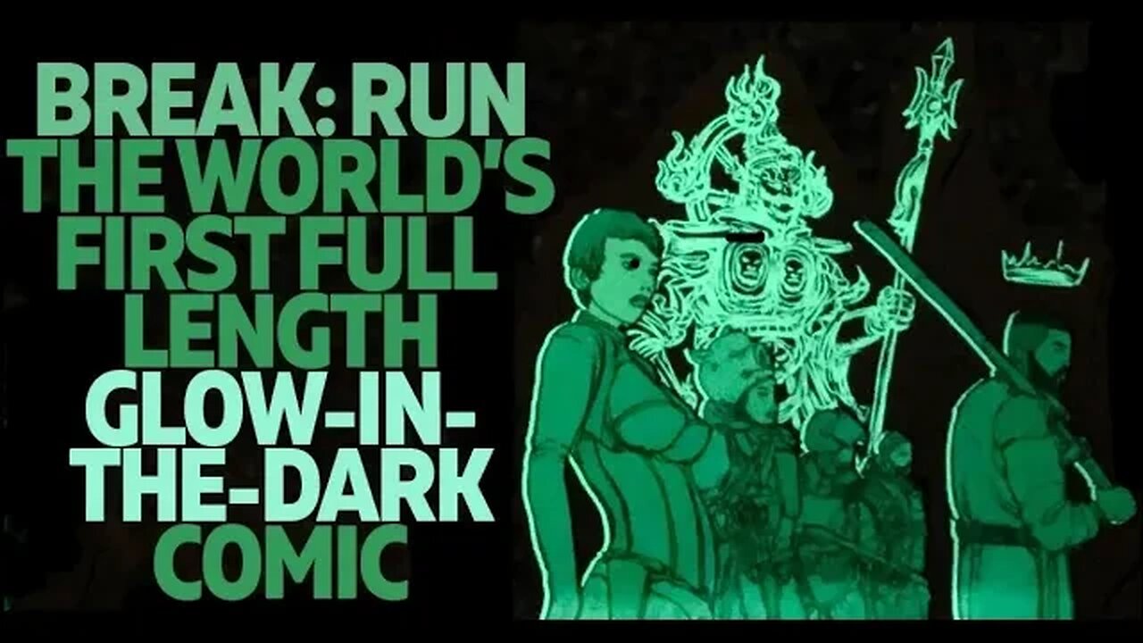 Creating The World's First Full Glow In the Dark Comic #Breakrun #NFT #Comics #indycomics
