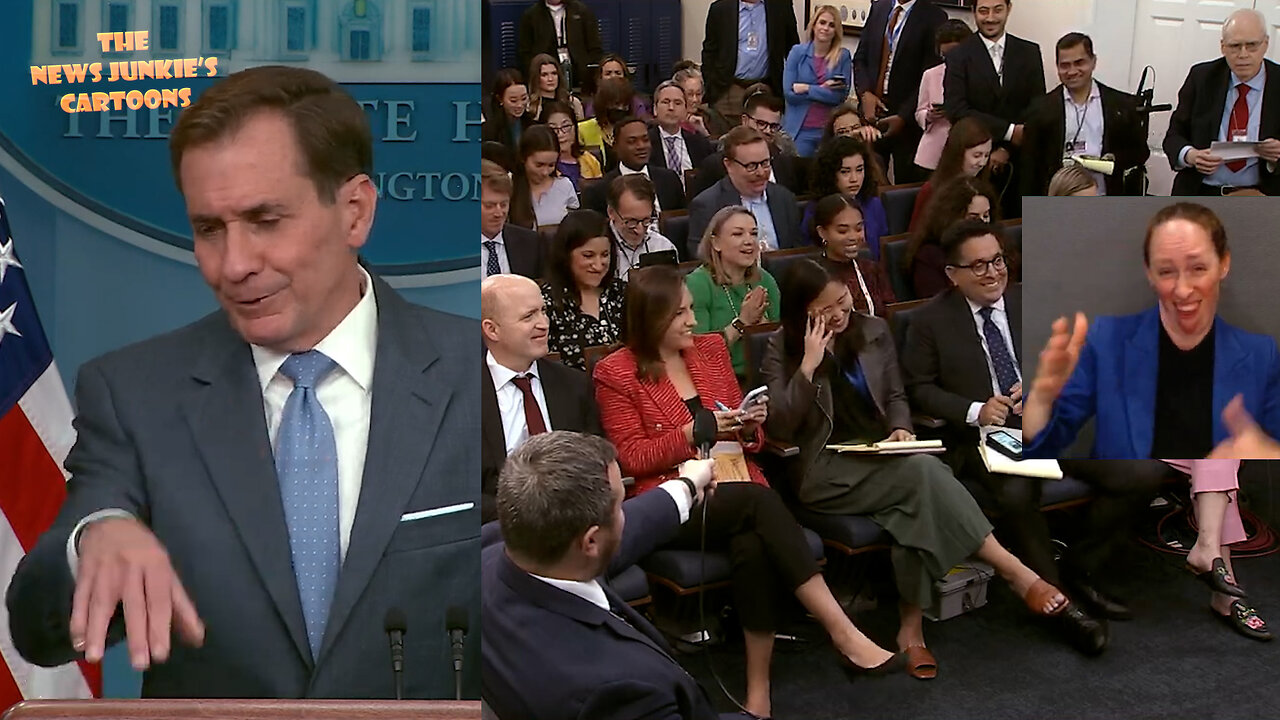 The White House Briefing Room having fun as American citizens are being killed and held hostage by Hamas terrorists. And guess what? They blame the previous administration.