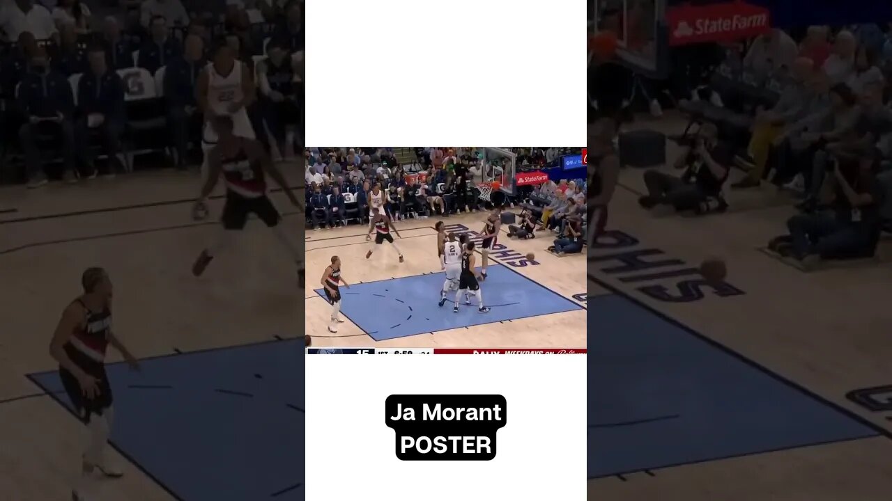 Ja Morant With A MONSTER POSTER