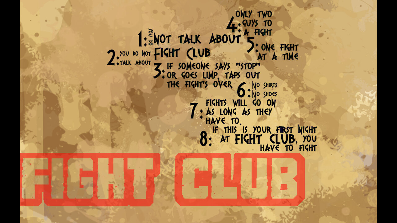 The Rules of Fight Club | The Washington Pundit