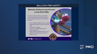 Balloons pose fire and environmental risks