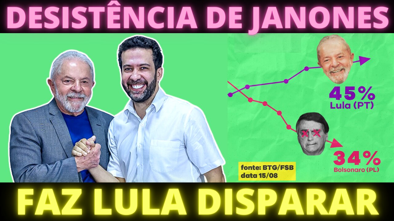 VAI DAR 1o TURNO - Janones empurra Lula, que volta a abrir sobre Bolsonaro