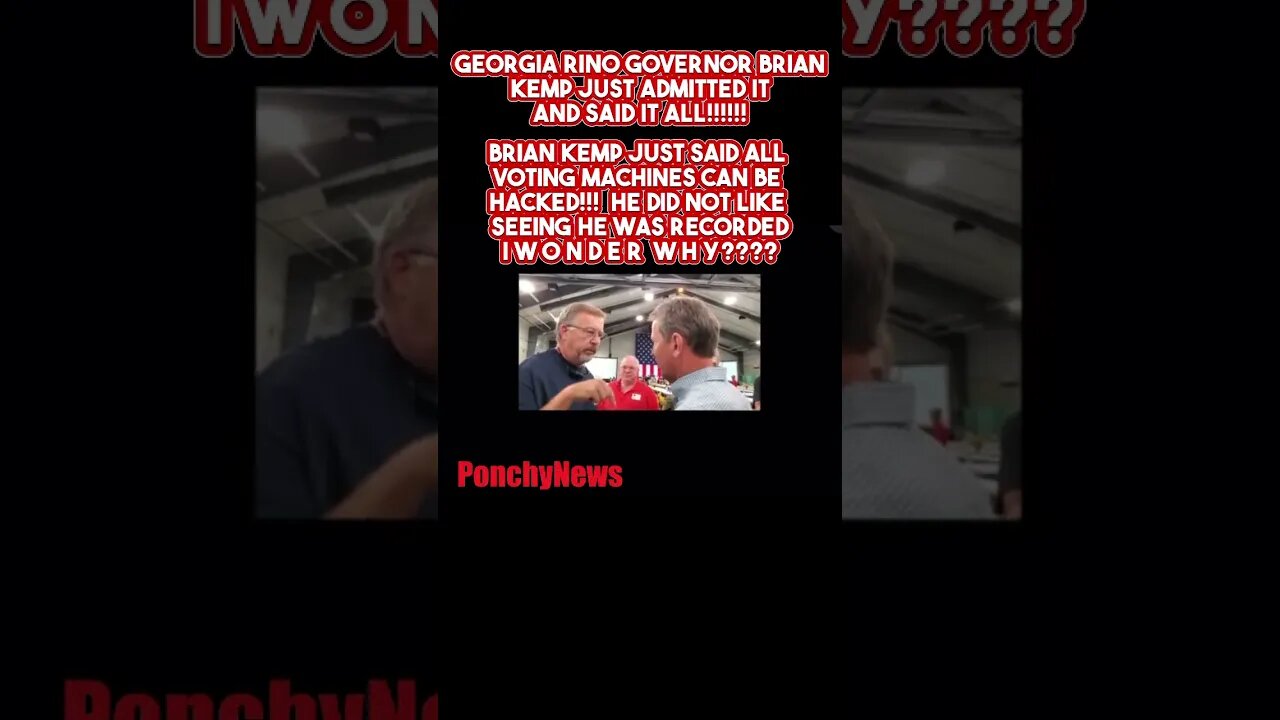 Georgia RINO Gov Brian Kemp Just SAID ALL!! #shorts #news #politics