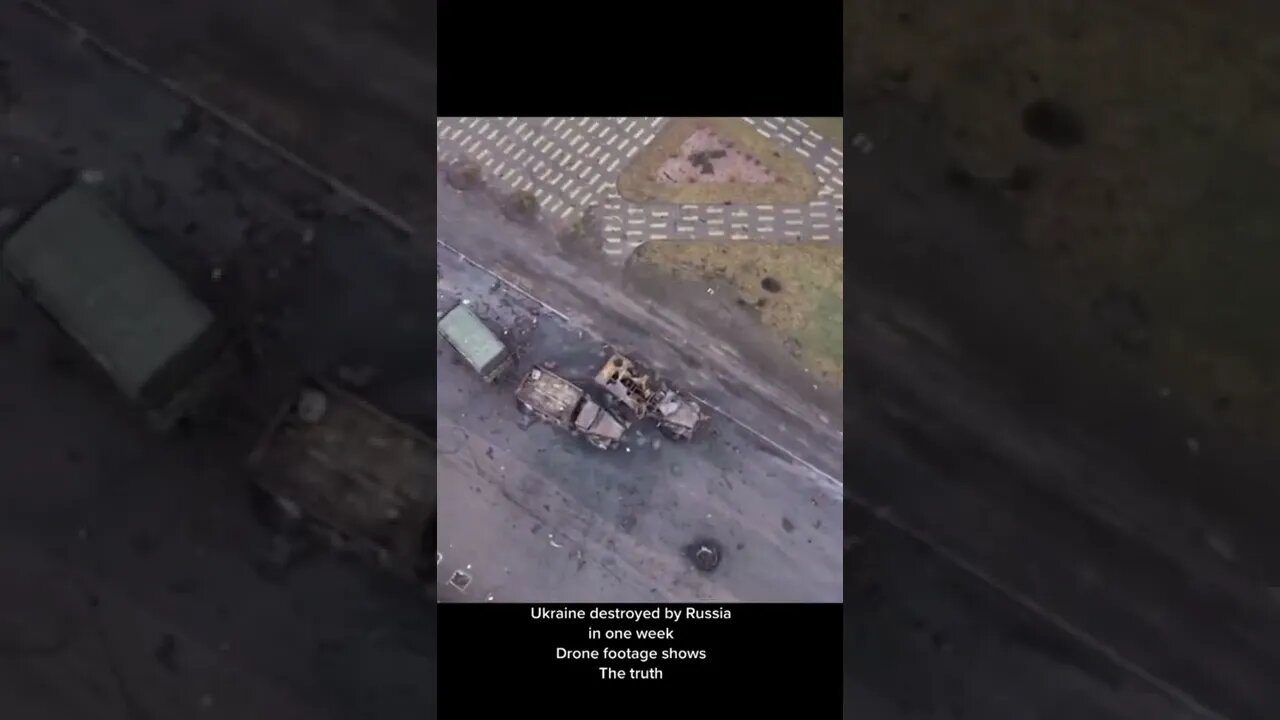 This drone footage of the destruction war in Ukraine is hard to watch.