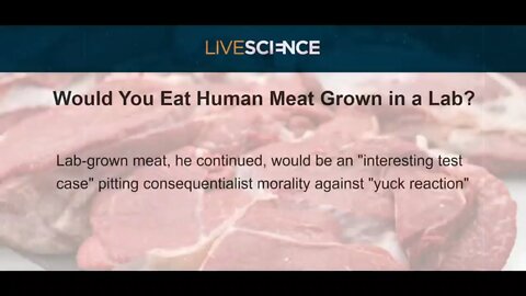 Abomination. Predictive programming. Trying to normalize cannibalism!