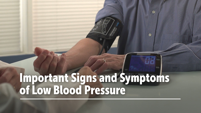 Important Signs and Symptoms of Low Blood Pressure
