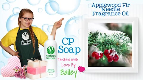 Soap Testing Applewood Fir Needle Fragrance Oil- Natures Garden