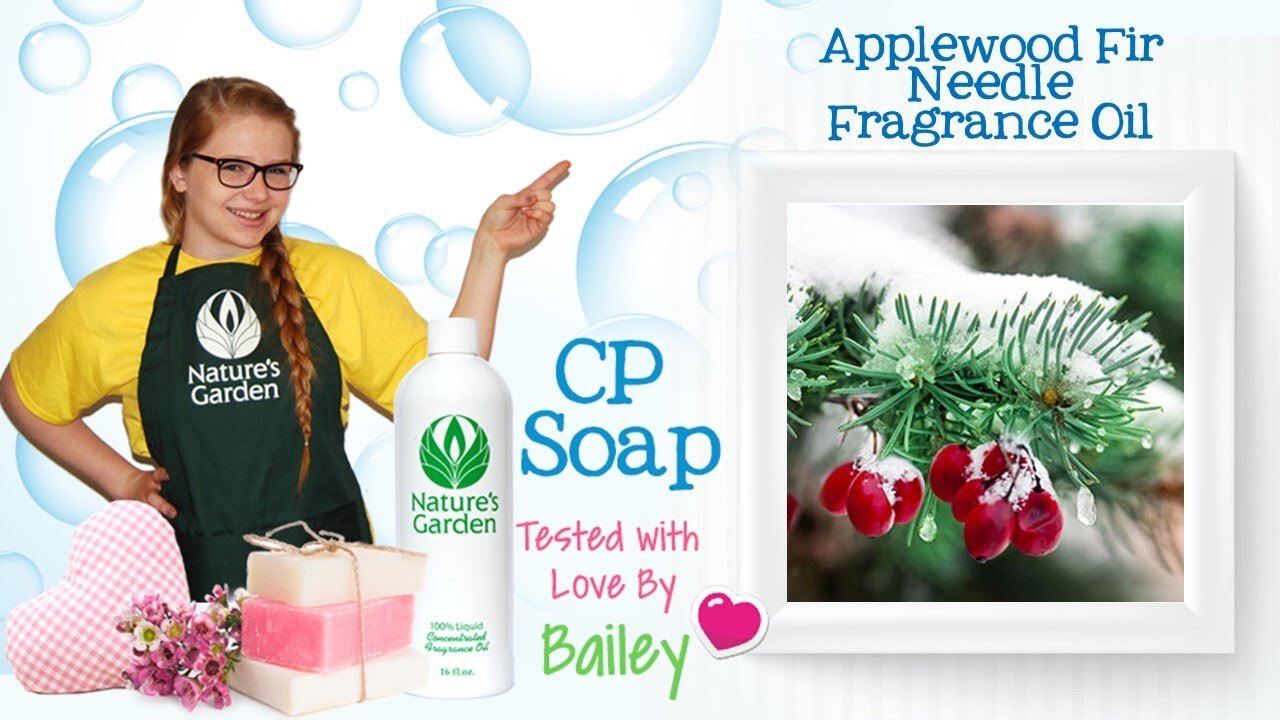 Soap Testing Applewood Fir Needle Fragrance Oil- Natures Garden