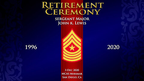 Sgt. Maj. John K. Lewis Retirement Ceremony