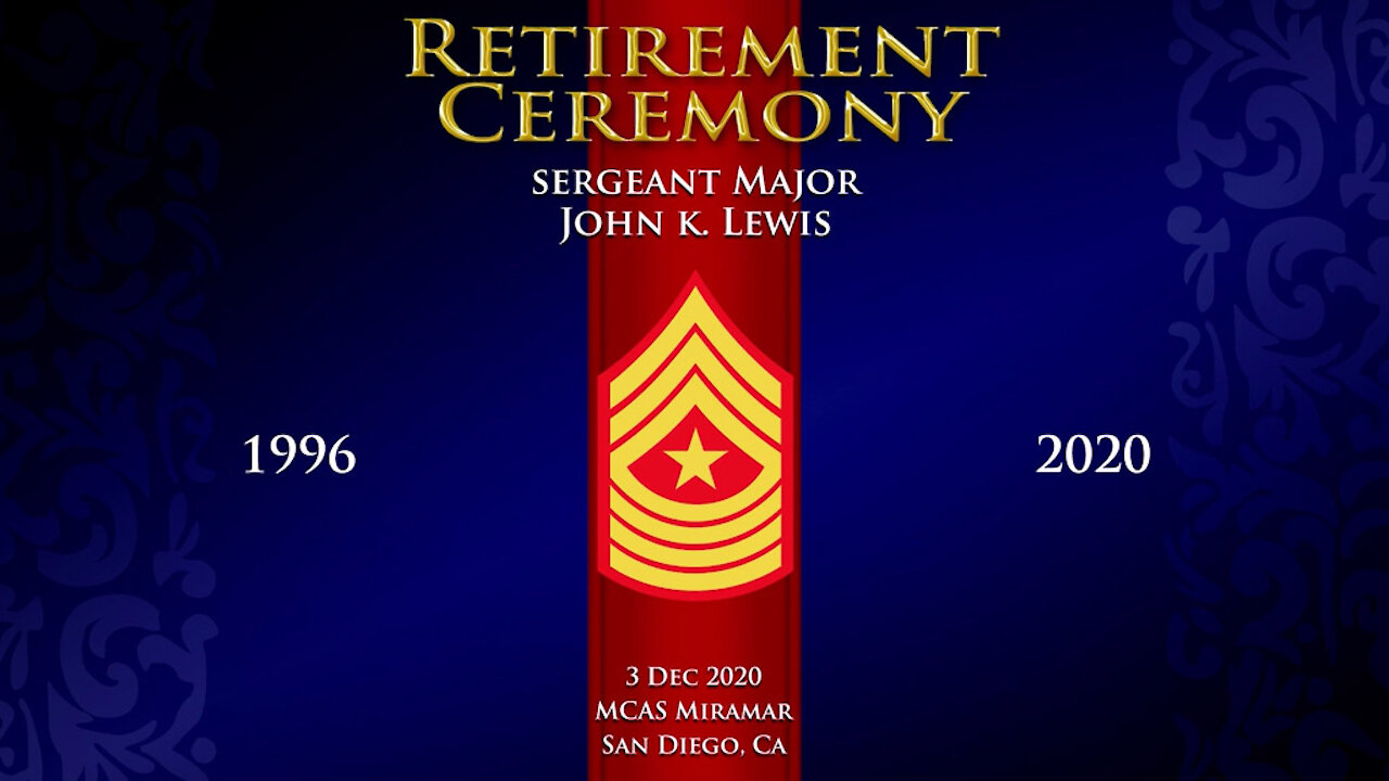 Sgt. Maj. John K. Lewis Retirement Ceremony