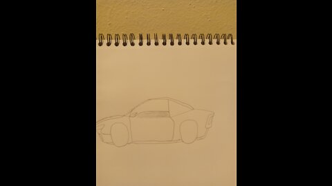 Sport car drawing