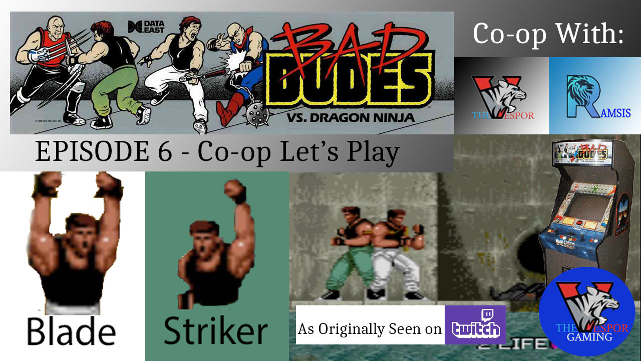 Retro Arcade Gameplay | Bad Dudes vs. Dragonninja - Full Arcade Co-op Let's Play | 2-Player