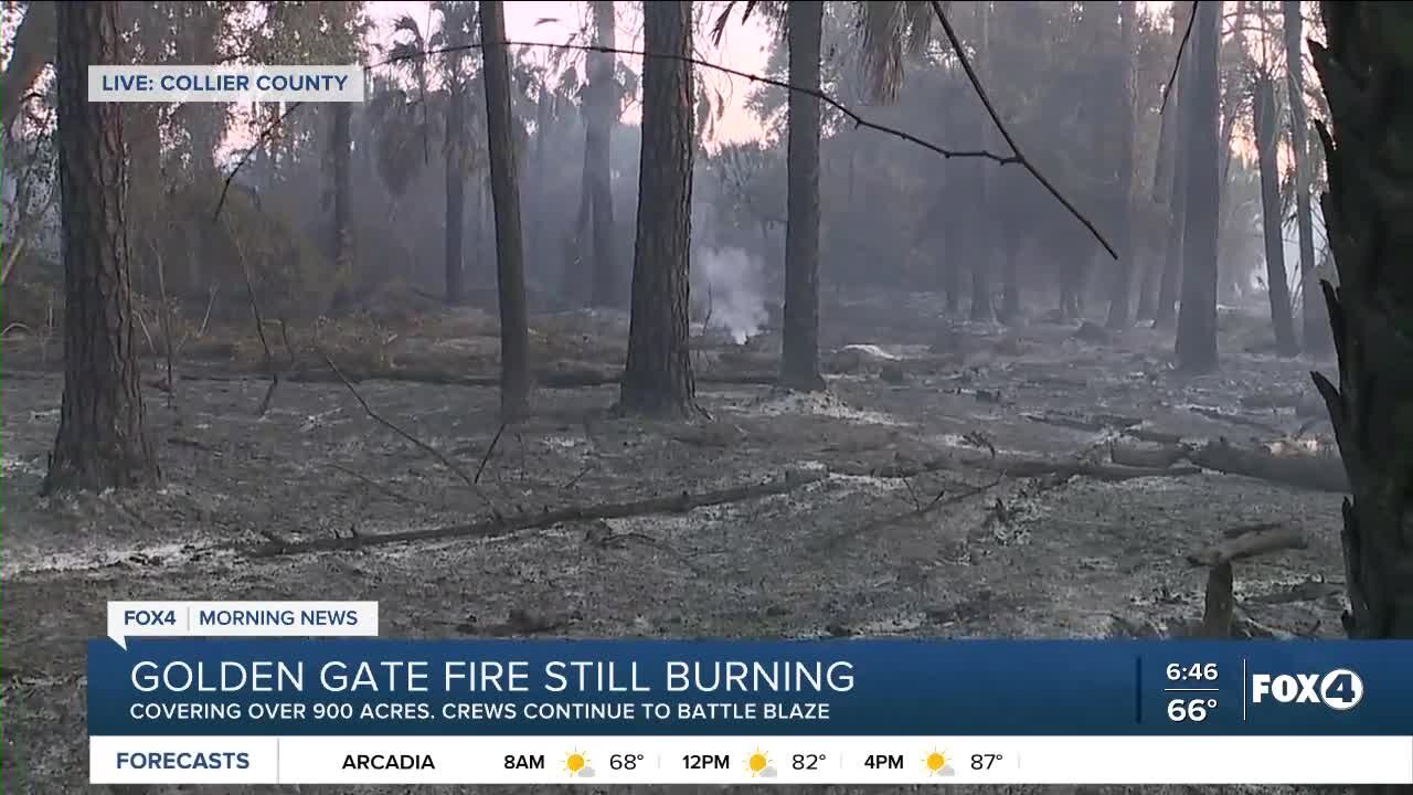 Golden Gate fire still burning