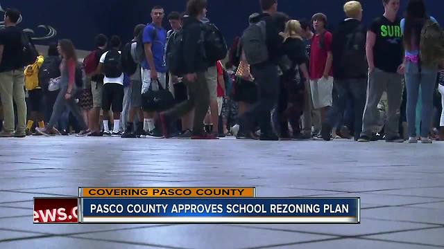 Pasco County school board votes to approve rezoning for six schools