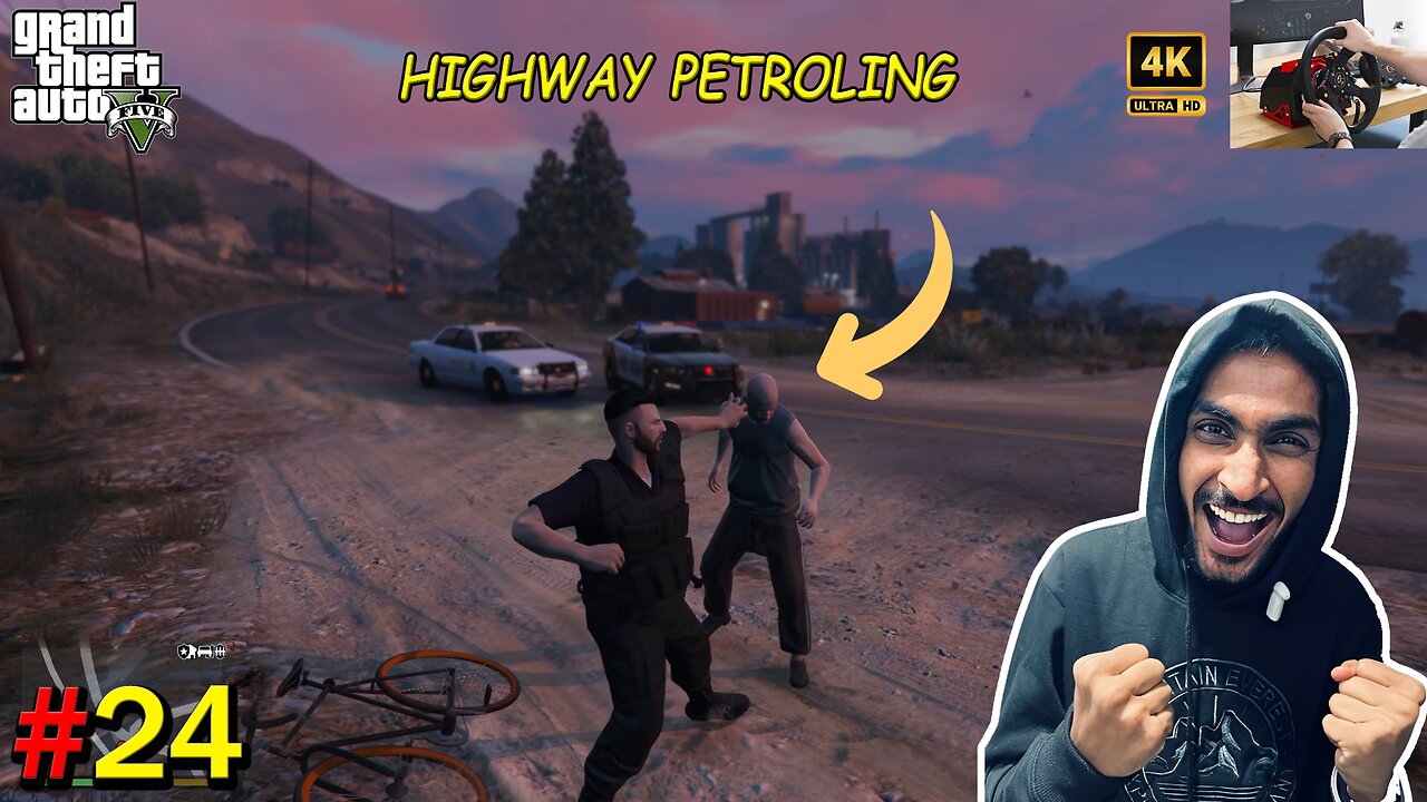 HIGHWAY PETROLING GTA 5 mod Highway Patrol | GAMERZNYTE| GTA 5 Lspdfr Mod | 4K #gta #gta5 #gta5mods