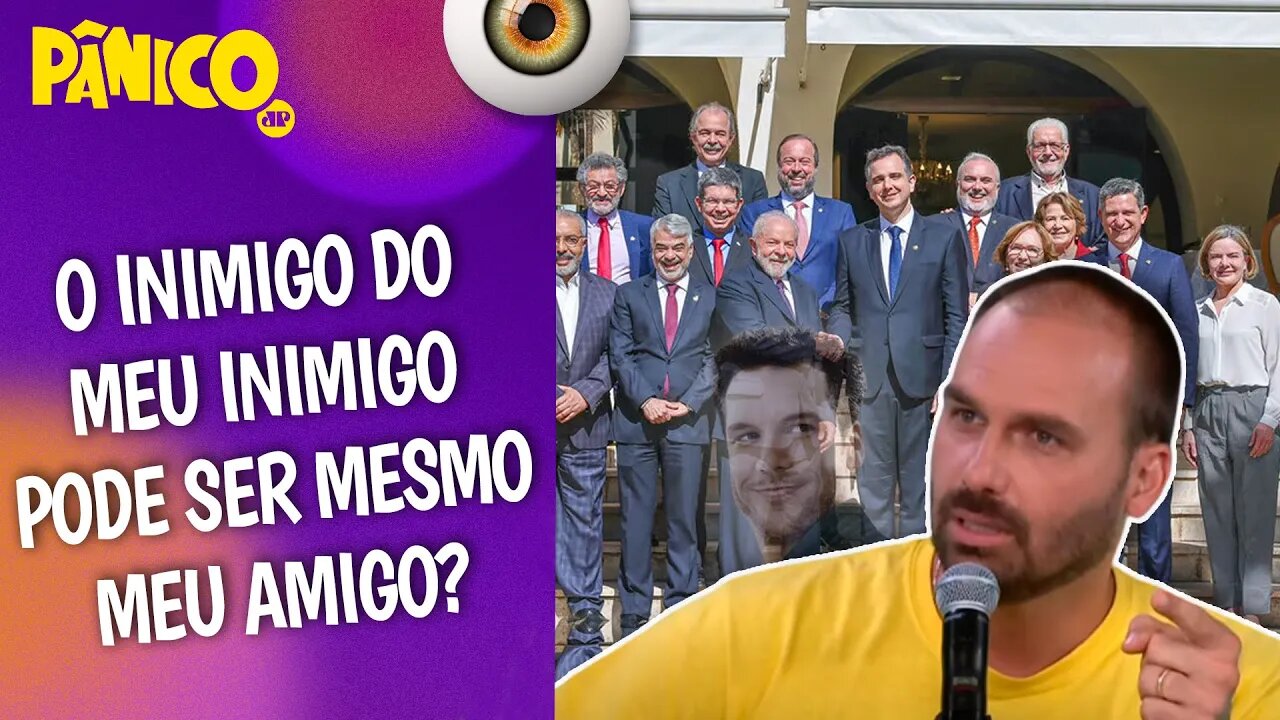 LULA PODE RETOMAR A POLÍTICA “PARTIDOS, AMIGOS, OPOSITORES À PARTE”? Eduardo Bolsonaro avalia