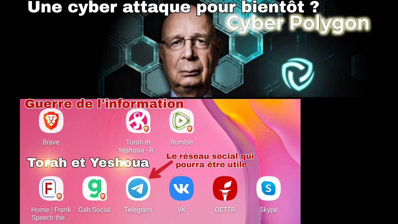 🚨 Une cyber attaque pour bientôt ? Telegram VS autres réseaux sociaux ☆ Torah et Yeshoua ☆