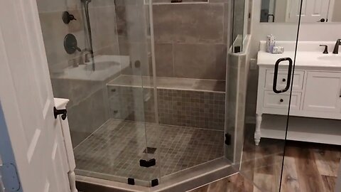 LARGE Corner Shower Remodel in Houston